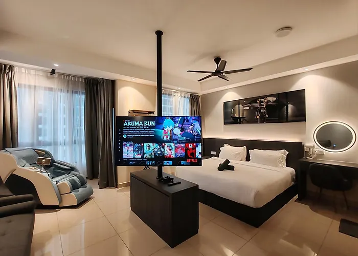Luxury Couple Suites L Free Netflix L Massage Chair L Bathtub L Wifi 200Mbps L Town Area Bali Residence